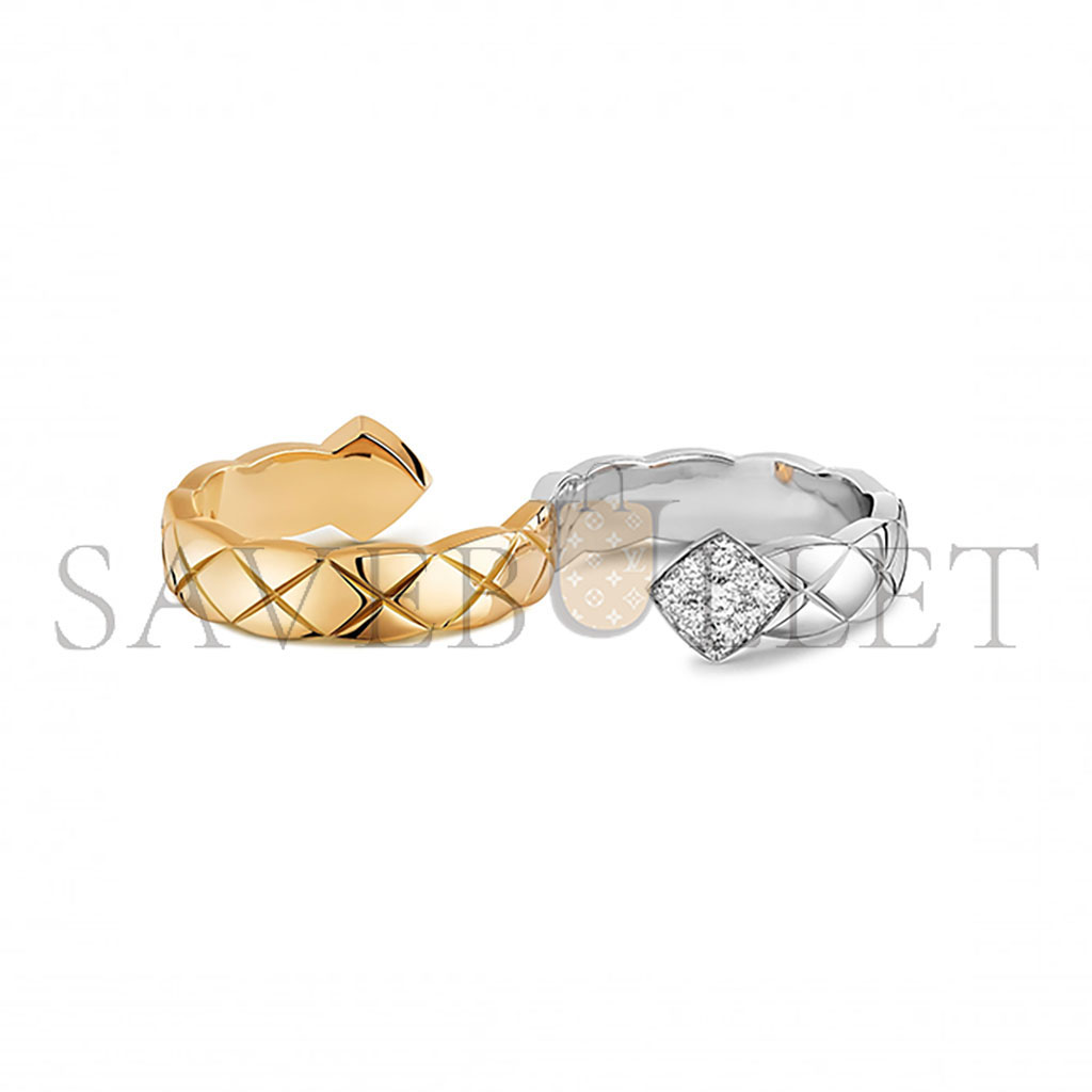 Ch*el coco crush two-finger ring j11655